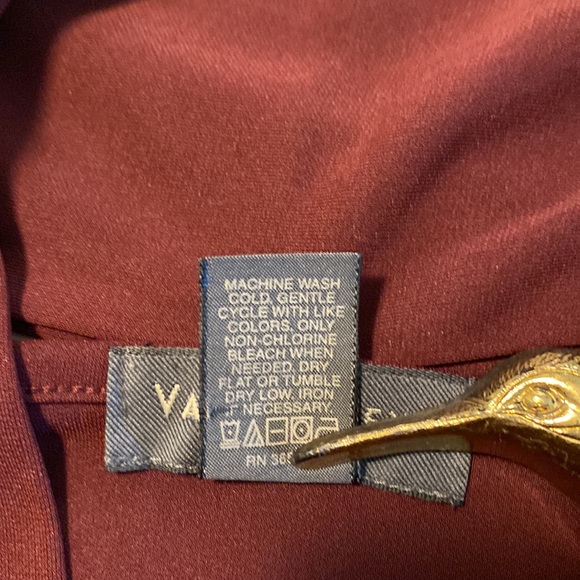 Van Heusen - Women Maroon, Tie, Long Sleeve, Tee Shirt - Picture 7 of 10